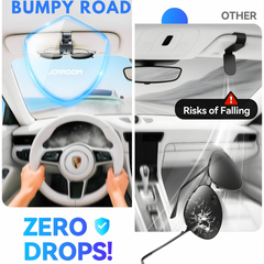 Magnetic Sunglasses Holder for Car Visor, One-Handed Grip with N52 Strong Magnet, 20° Adjustable Safety Lock, Universal Fit for All Glasses, Ultra Soft Foam Interior, Compact Car Accessories Organizer